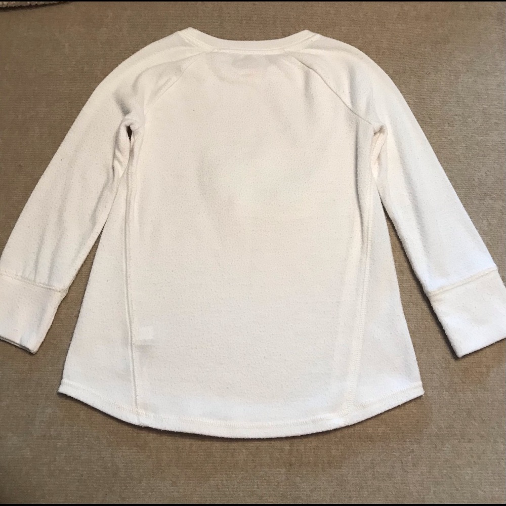 Cat & Jack White LS Graphic Blouse 
4 / 5 XS Extra Small 
Seal with Pink Tassels - Picture 5 of 15